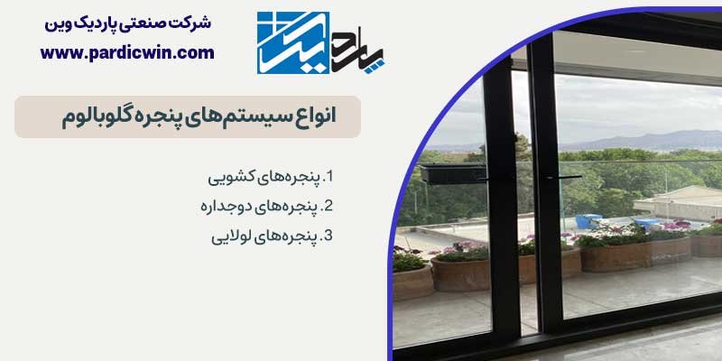 انواع سیستم های پنجره گلوبالوم | پروفیل گلوبالوم پاردیک